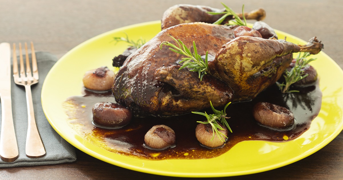 ricetta faraona al porto