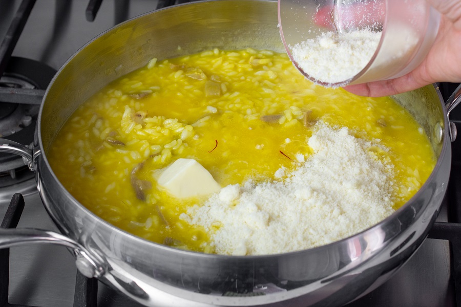 cucinare il risotto con le creste