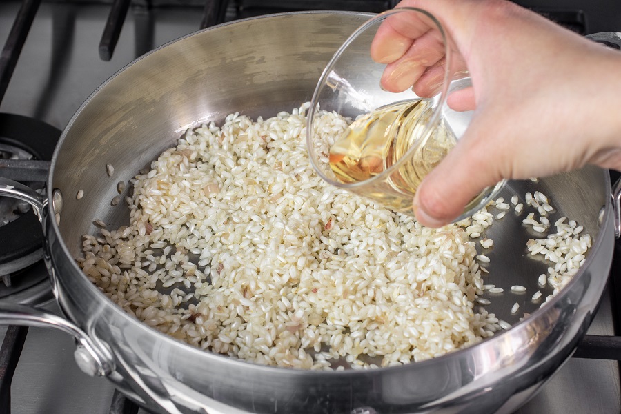 cucinare il risotto con le creste