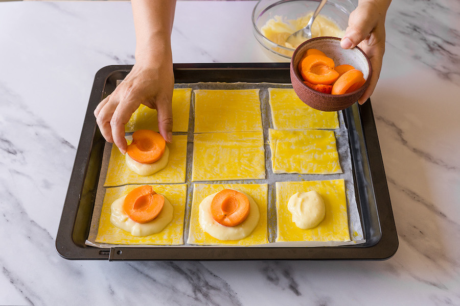 preparazione sfogliatine dolci