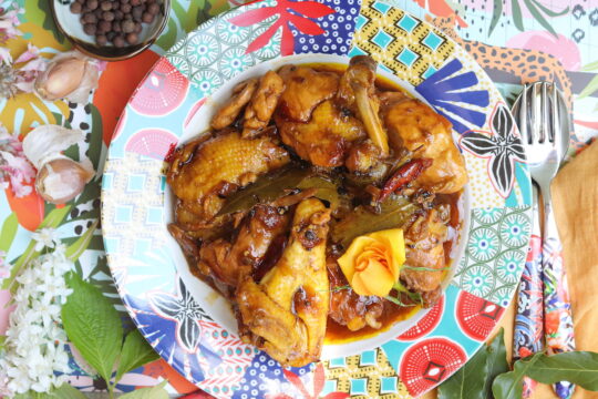 chicken adobo ricetta con gallo ruspante