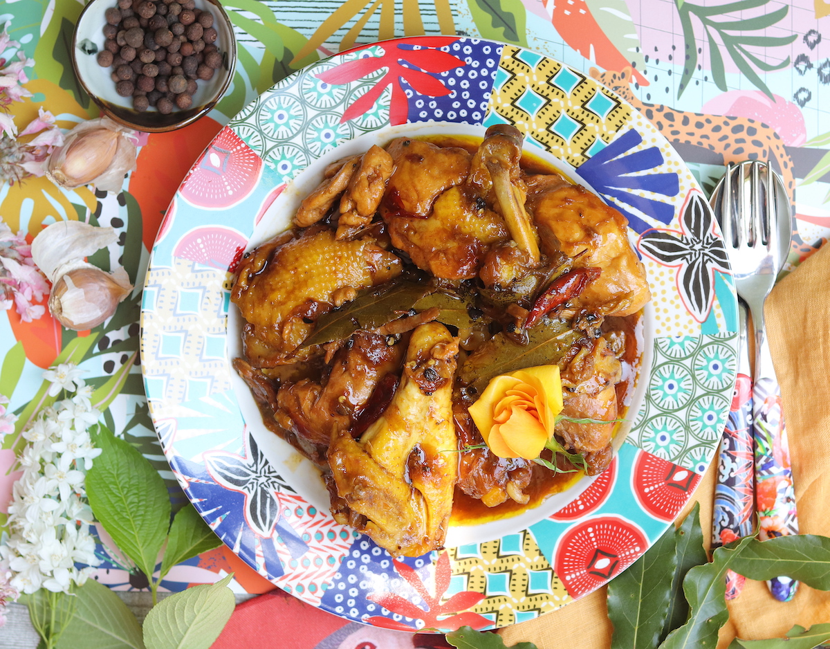 chicken adobo ricetta con gallo ruspante