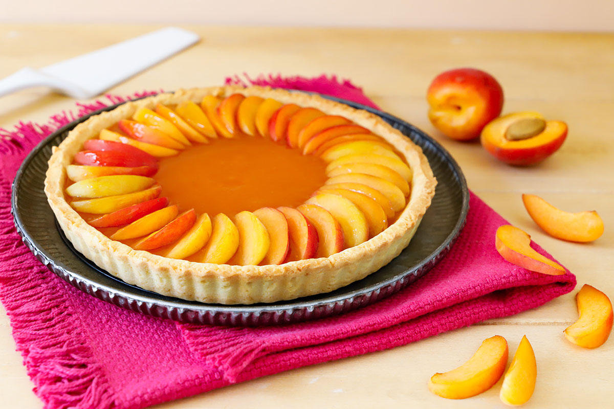 crostata con albicocche