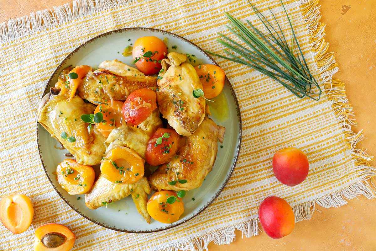 pollo settanta guidi con albicocche albisole in agrodolce