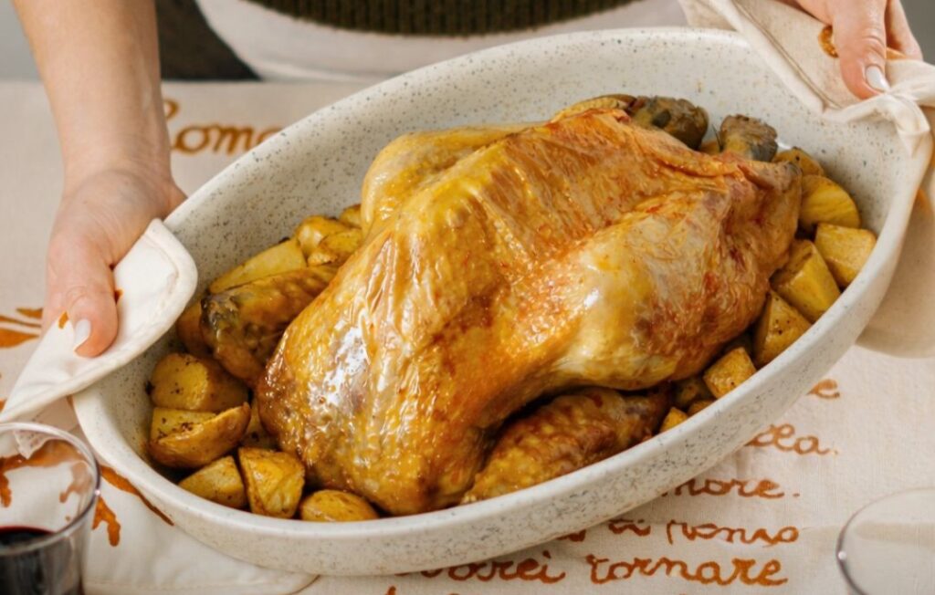 Faraona al forno con patate Guidi, ricetta perfetta per la Pasqua