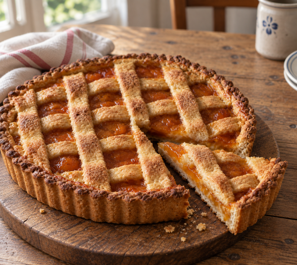 Crostata alla marmellata di albicocche fatta in casa